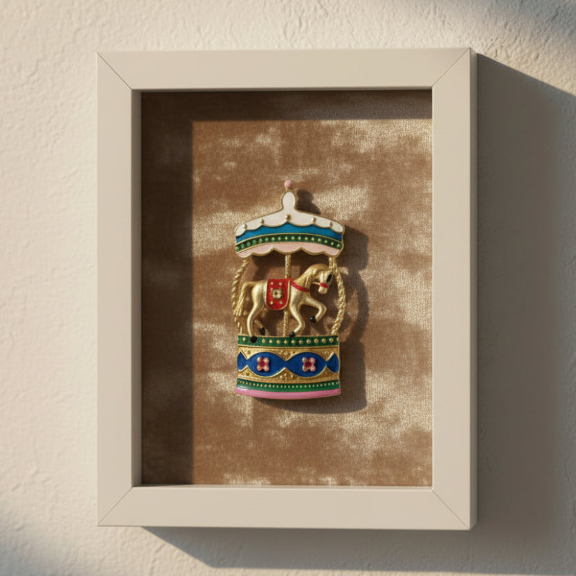 Carousel Horse Brooch Pin – Vintage Style Equestrian Jewelry Gift