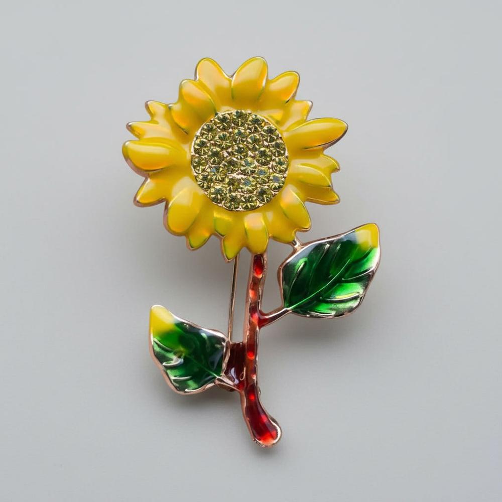 {{product_title}} brooch pin, floral brooch, botanical jewelry, garden inspired accessory, vintage style brooch, enamel pin, nature jewelry gift Boho Sunday