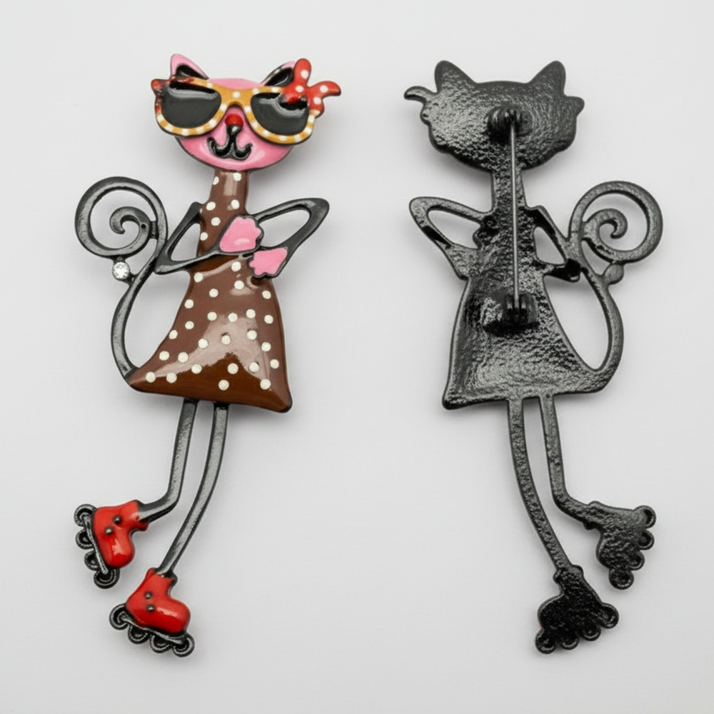 {{product_title}} brooch pin, vintage animal brooch, statement brooch jewelry, unique gift for animal lovers, enamel pin accessory, collectible brooch Boho Sunday